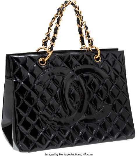 chanel large black bag|large Black Chanel tote bag.